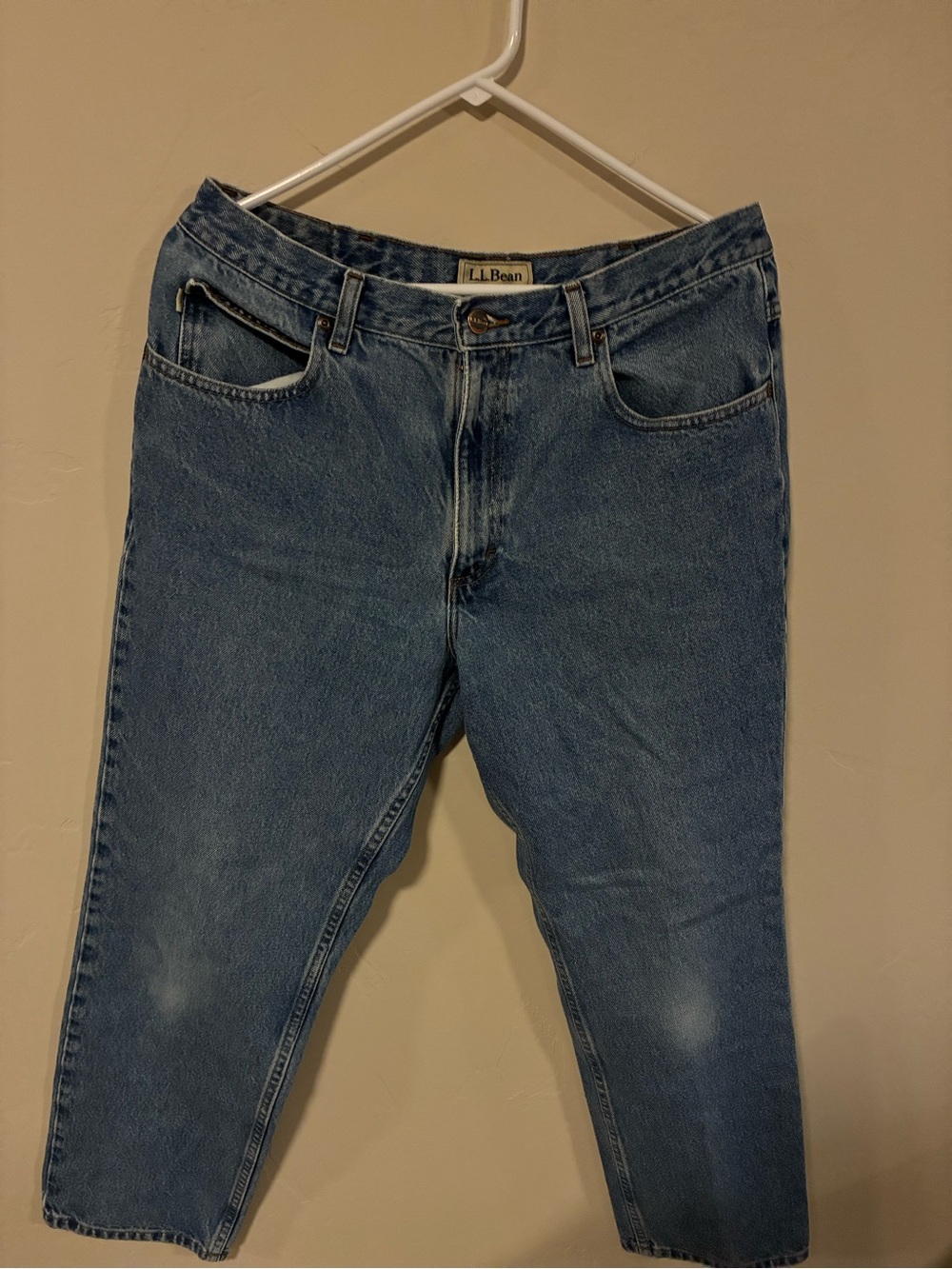 L.L. Bean Men’s Straight-Leg Classic Blue Jeans